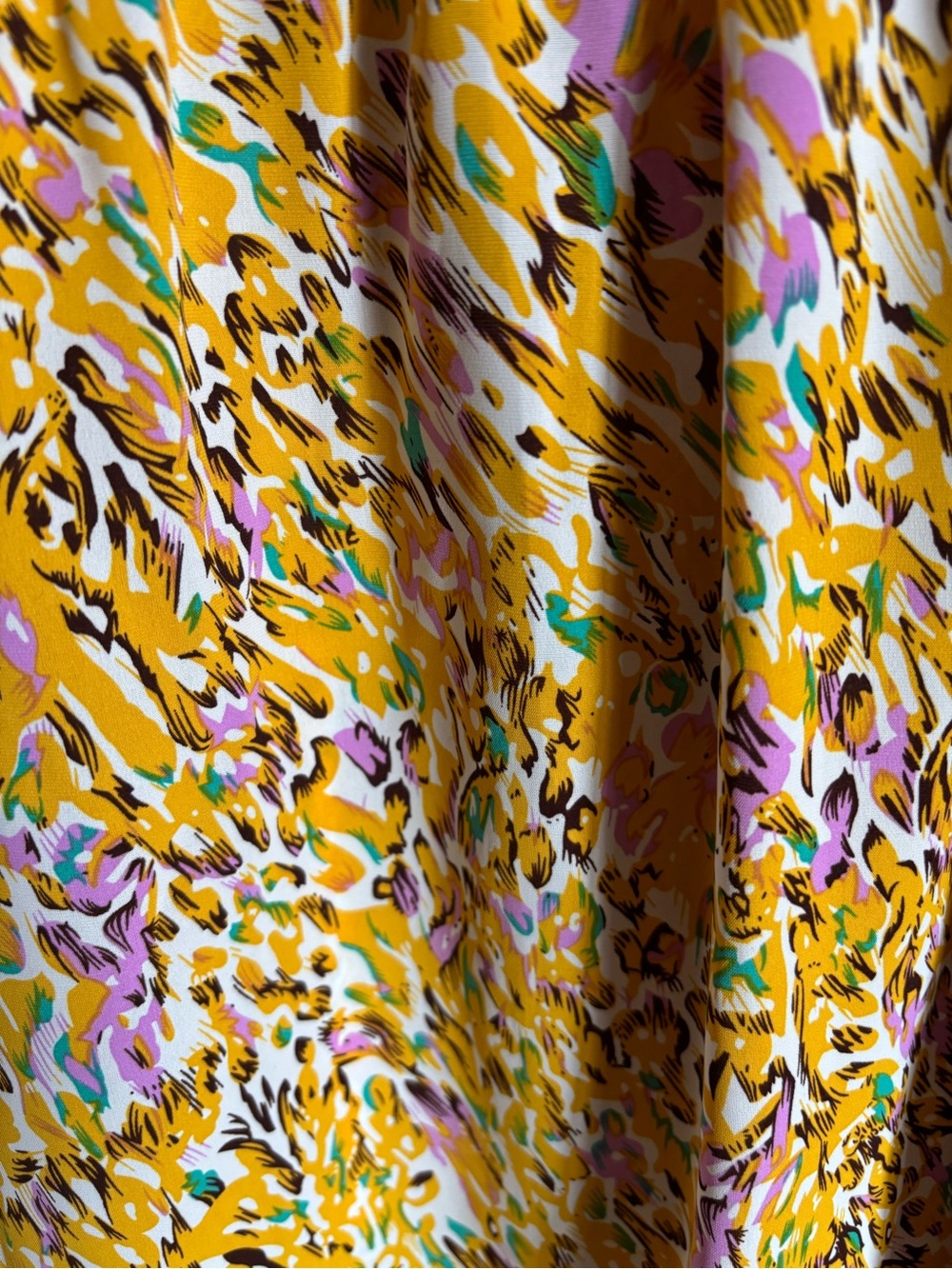Yellow Floral Smocked Women’s Skirt Jodifl. Small - Picture 5 of 8